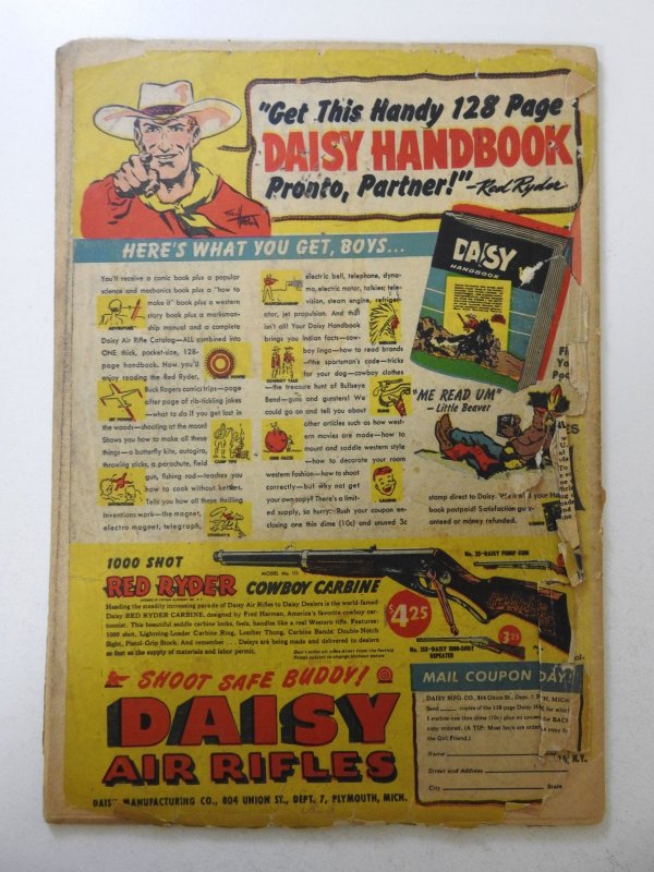 Batman #40 (1947) PR  moisture stain, cover detached, book-length spine split