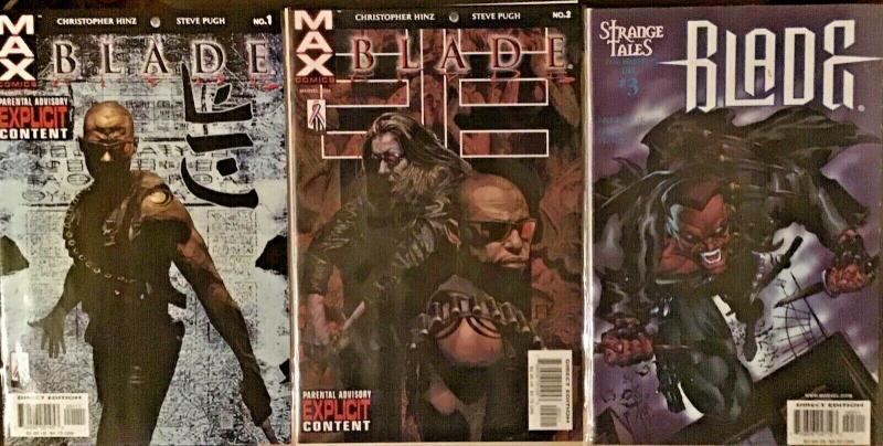 BLADE 1-2 VOL.2 (2002)MARVEL MAX NM BLADE VOL.1 #3 (1998)NM 3 BOOK LOT