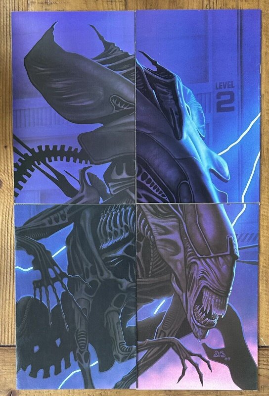 Aliens #1,2,3,4 Dark Horse Color Mini Series Set