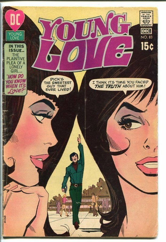 YOUNG LOVE #83-DC ROMANCE-GOOD ISSUE-GREAT COVER VG