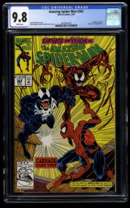 Amazing Spider-Man #362 CGC NM/M 9.8 White Pages 2nd Carnage!