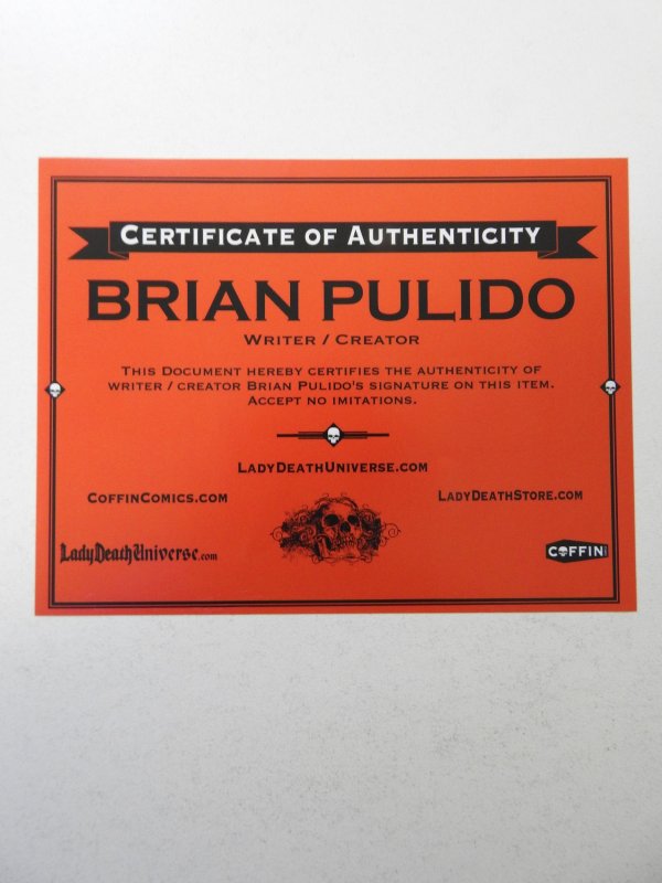 Lady Death Killers #1 St. Patrick's Day Nice Edition NM Cond! Signed W/ ...