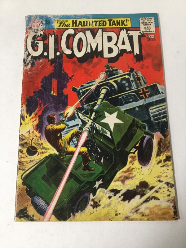 G.I. Combat 103 1.5 Fr/Gd Fair Good Water Damage DC Comics SA