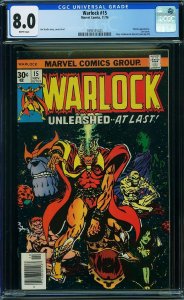 Warlock #15 (1976) CGC 8.0 VF