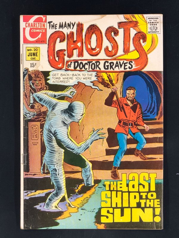 The Many Ghosts of Doctor Graves #20 (1970) GD Charlton Horror