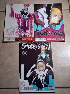 Spider gwen comic lot of 3-Spider-Gwen #0 (2016), #3#5 2015 VF