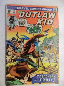 OUTLAW KID # 23 MARVEL BRONZE WESTERN ACTION ADVENTURE GUN GD/VG