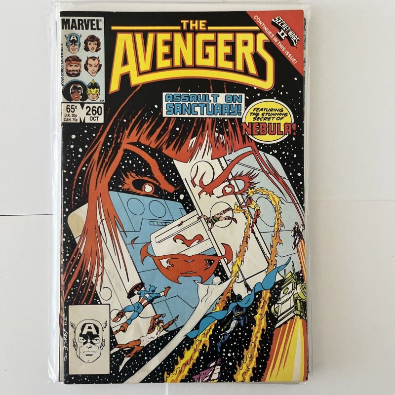 Avengers Lot Of 7. #222, 238, 240, 248, 260, 300, 312.  First Nebula cover. Key