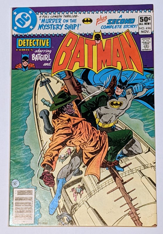 Detective Comics #496 (Nov 1980, DC) VF/NM 9.0 Batgirl backup story