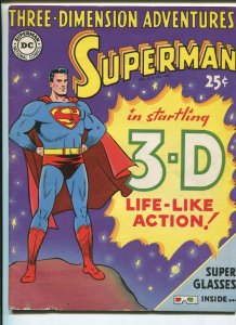 3 DIMENSIONAL ADVENTURES SUPERMAN (4.0) WITH GLASSES 1953