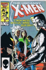 Uncanny X-Men #210 ORIGINAL Vintage 1986 Marvel Comics