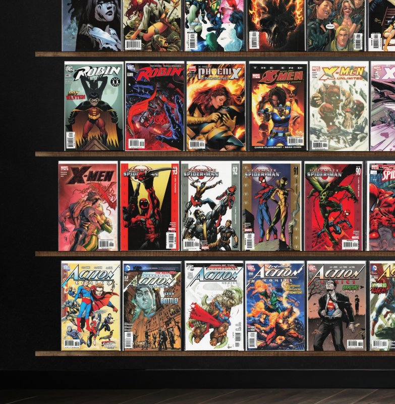 Huge Lot 140+ Comics with Action Comics, X-Men, Adventures Of Superman & More!