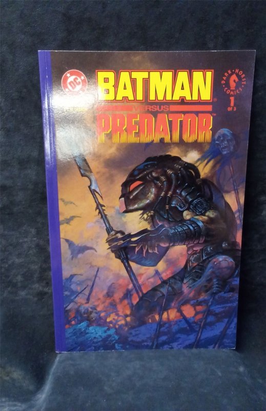 Batman versus Predator #1 Predator Cover 1991 dc-comics Comic Book