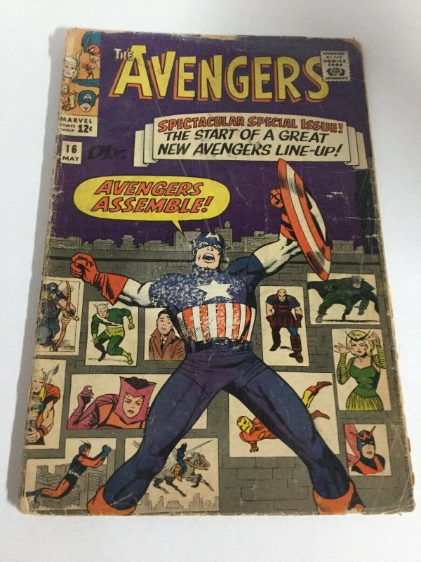 Avengers 16 Gd Good 2.0 Marvel Comics Silver Age