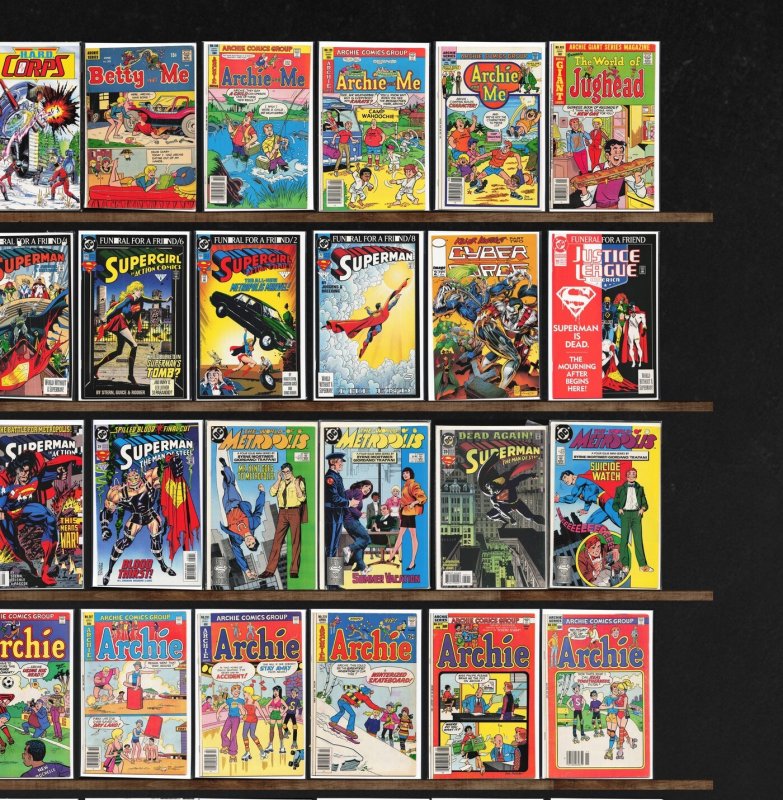 Huge Lot 150+ Comics with Superman, Jughead, Archie, Action Comics & More!