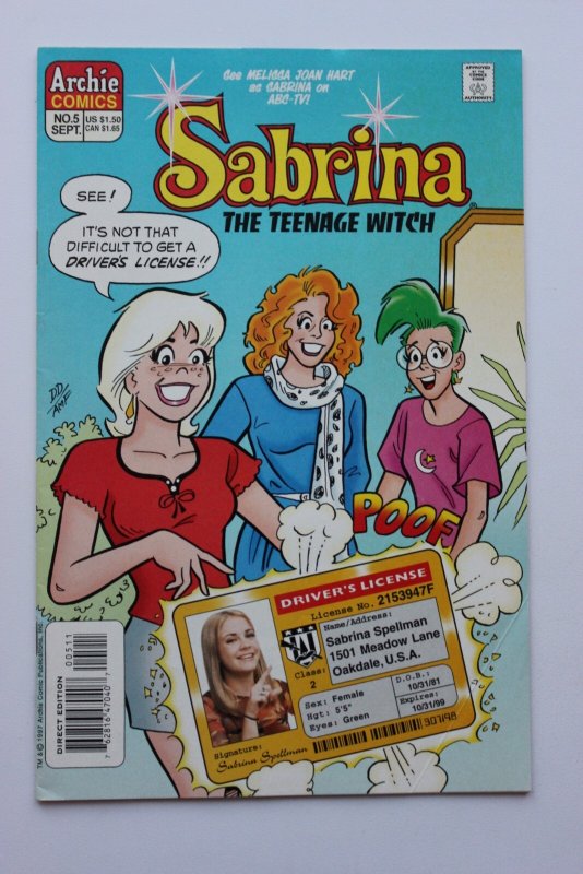 Sabrina the Teenage Witch #5 Direct Edition (1997) Sabrina VF