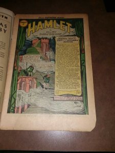 Stories by Famous Authors Illustrated #8 Golden age 1950 hamlet kiefer cover art