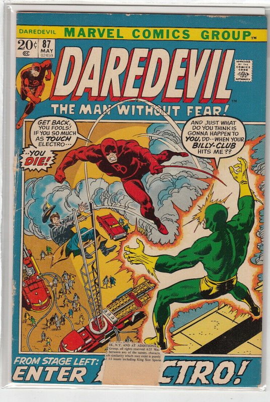 DAREDEVIL (1964 MARVEL) #87 GOOD A09826