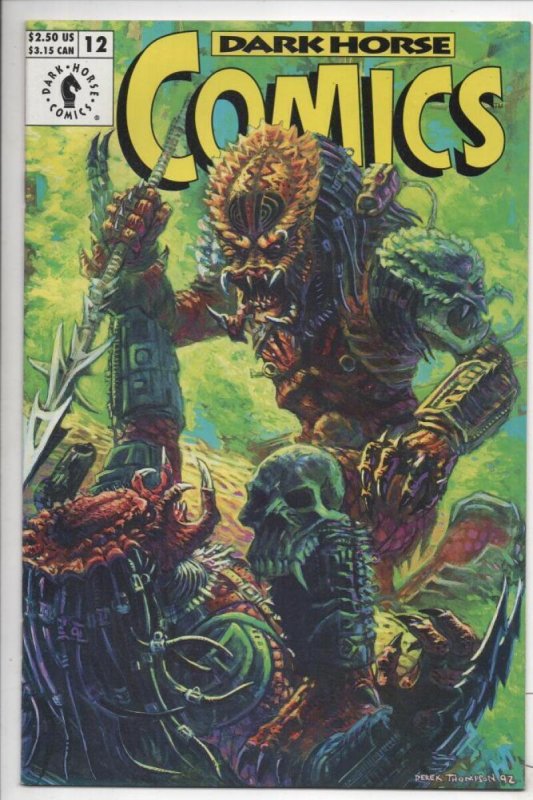 DARK HORSE COMICS #12, NM-, Bad Blood, 1992 1993 Predator, Aliens