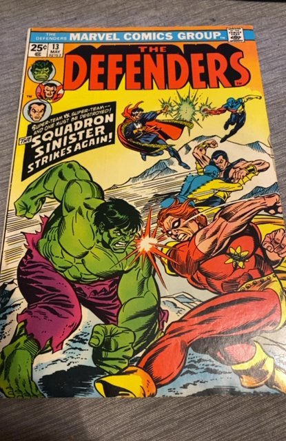 The Defenders #13 (1974)vs the Sinister squadron