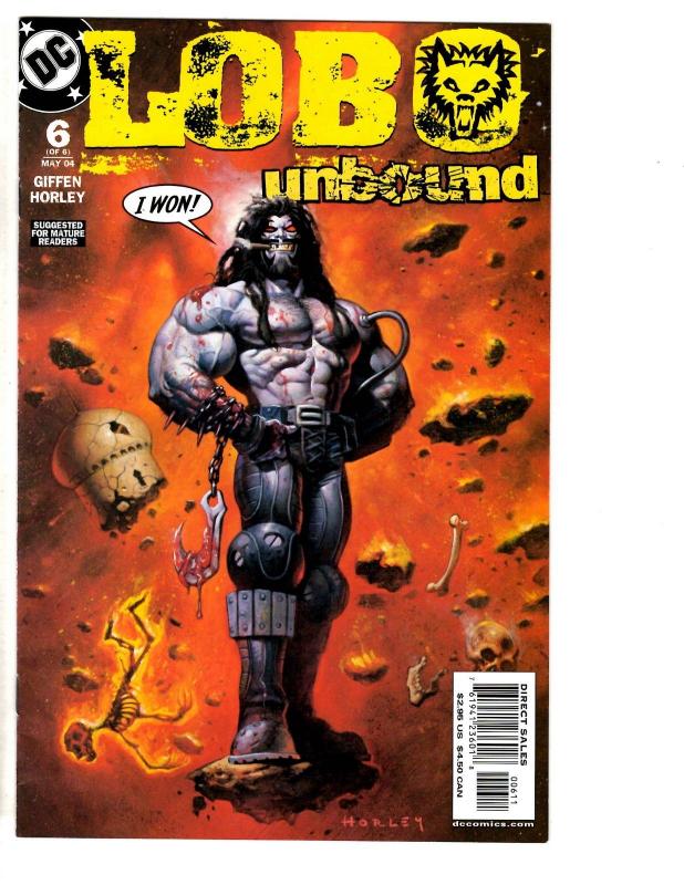 Lot Of 5 Lobo Unbound DC Comic Books # 1 2 3 4 6 Keith Giffen CR23