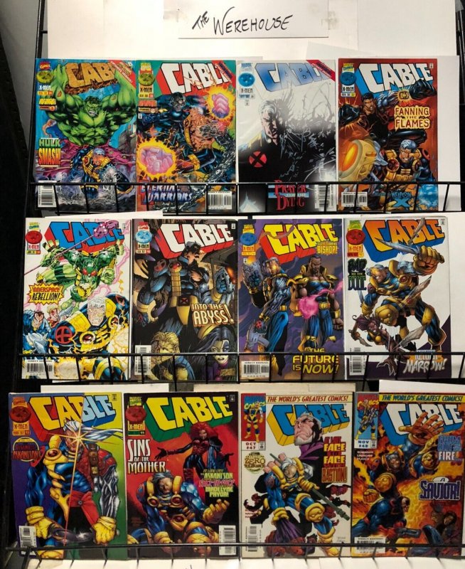 CABLE 1-105 bIG aRMS, bIG gUNS, ultimate Liefeld hero- 77 DIFF mutants, cyborgs