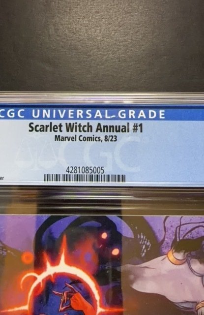 Scarlet Witch Annual  (2023) CGC 9.8!! AGATHA HARKNESS small crack
