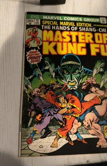 Special Marvel edition #15 (1973)1st shang-chi -’coner chip