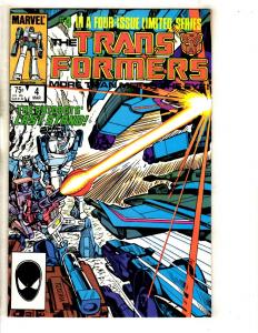 Transformers # 4 VF/NM Marvel Comic Book Megatron Optimus Prime Bumble Bee J318