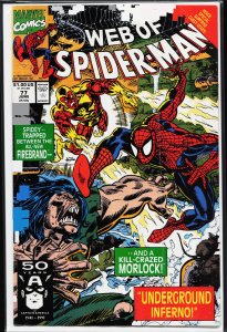 Web of Spider-Man #72 Direct Edition (1990) Spider-Man