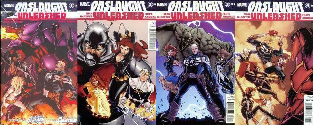 ONSLAUGHT UNLEASHED  1-4 Secret Avengers & Young Allies COMICS BOOK