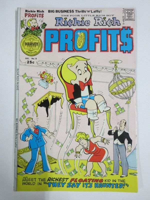 RICHIE RICH PROFITS #8 (Harvey, 12/1975) FINE (F)  