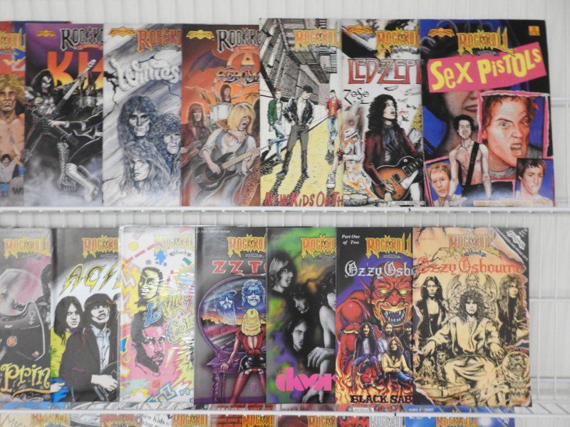 Huge Lot 80+ Rock n Roll Comix W/ Ozzy Osbourne, David Bowie, Grateful Dead+ VF-