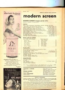 Modern Screen-Liz Taylor-June Allyson-Dick Powell-Oct-1954