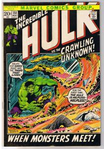 HULK #151, VG+, Bruce Banner, Severin, Trimpe, 1968, Incredible, more in store