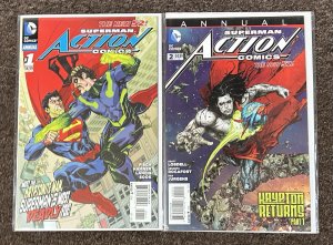 Action Comics Superman The New 52 Annual #1,2 NM Lot 2012 DC Comics