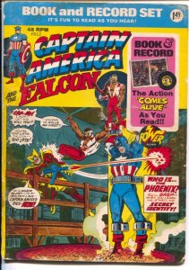 Captain America And The Falcon: Book & Record Set #PR112 1974-VG-