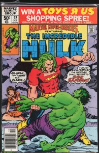 Marvel Super-Heroes #92 (1980) Hulk