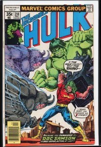 The Incredible Hulk #218 (1977) Hulk