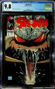 Spawn #4 (1992) - CGC 9.8 - Cert#4240098018