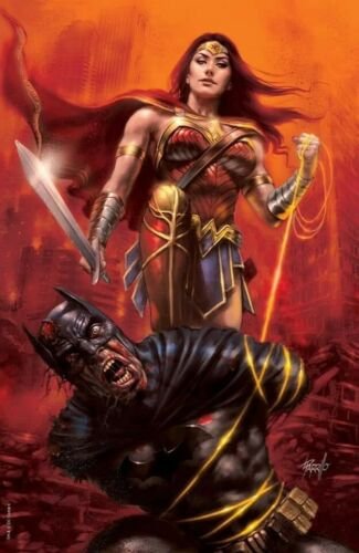 DCeased #1 Parrillo Wonder Woman Virgin Variant w/of 600 COA NM