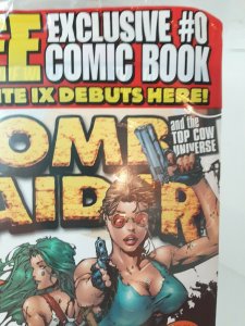 Sealed Tomb Raider WIZARD SPECIAL MAGAZINE & Aphrodite IX #0 DEBUT COMIC New