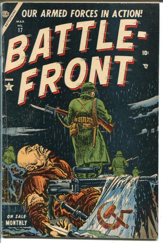 Battlefront #17 1954-Atlas-GenPatton-Lafayette-Korean War-Key issue-VG/FN
