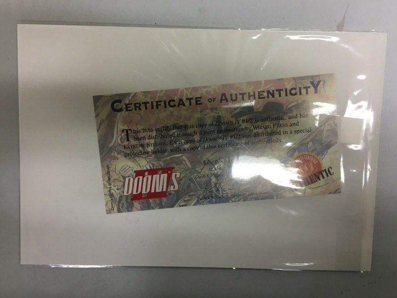 Doom's IV (#1/2 / Half) #1 Image with COA 8.0 VF (1994) 