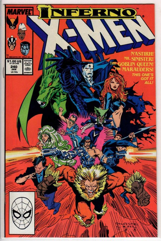 The Uncanny X-Men #240 (1989) 9.4 NM