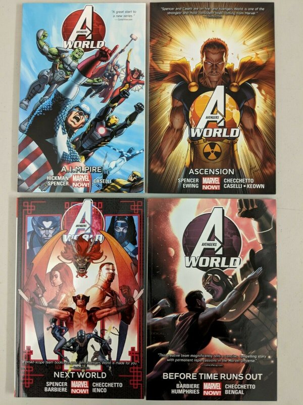 Avengers World 1-4 (1,2,3,4) Paperback Jonathan Hickman Nick Spencer 2014-2015 