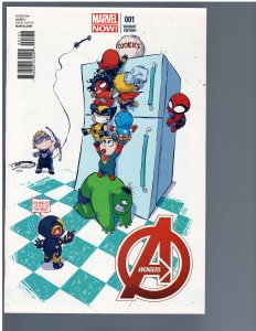 Avengers #1 (2013) Skottie Young Baby Cover