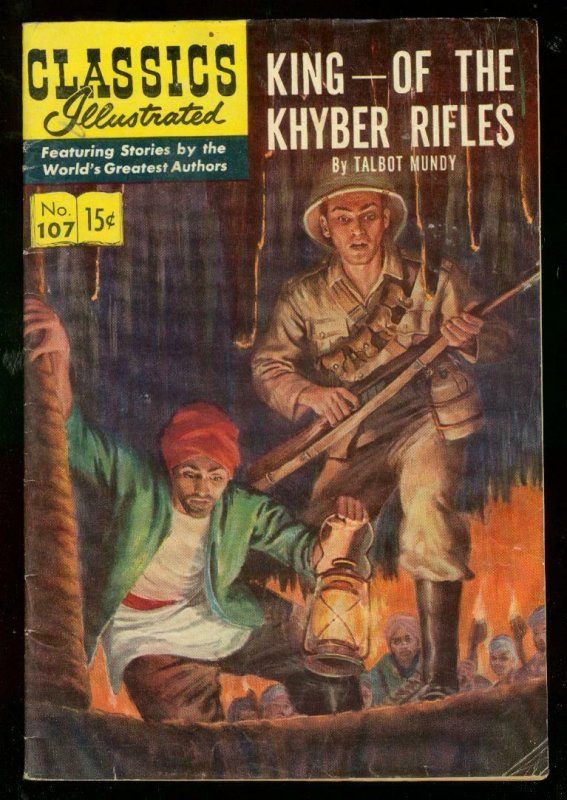 CLASSICS ILLUSTRATED #107 HRN 108-KING KHYBER RIFLES-1S FN-