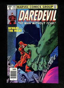 Daredevil #163 Beware the Hulk Frank Miller!