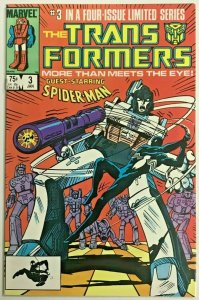 TRANSFORMERS#3 VF/NM 1984 SPIDER-MAN MARVEL COMICS